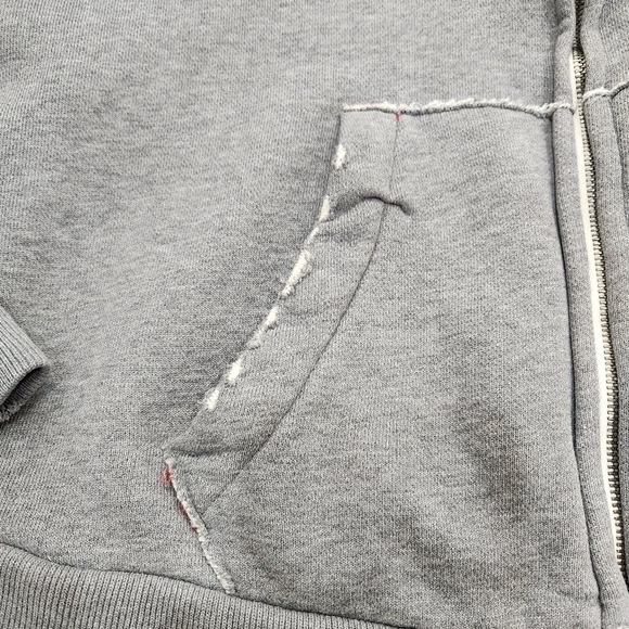 VTG Abercrombie & Fitch Sweat Jacket, Gray/Rd, Mens Small (listing as) - Picture 7 of 8